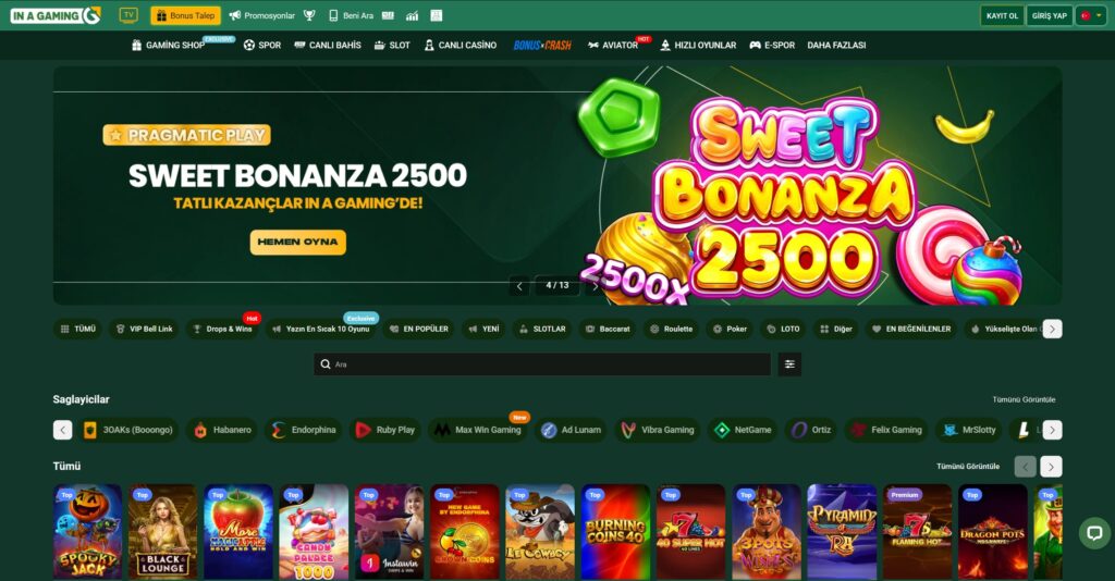 inagaming slot oyunları